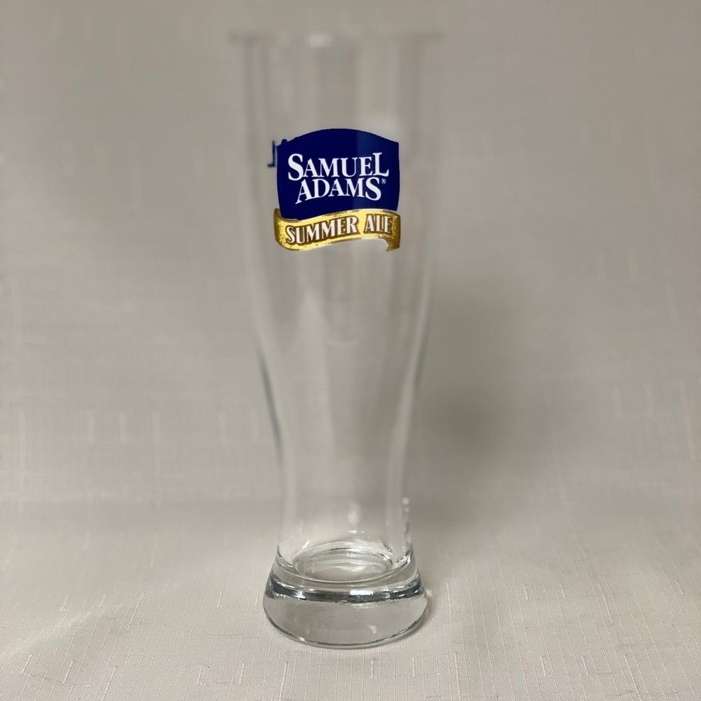 Samuel Adams Seasonal Brew Tall Pint Glass Pilsner Classic Beverage Drinkware